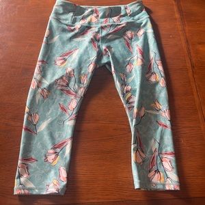 Calia crop leggings floral print size large